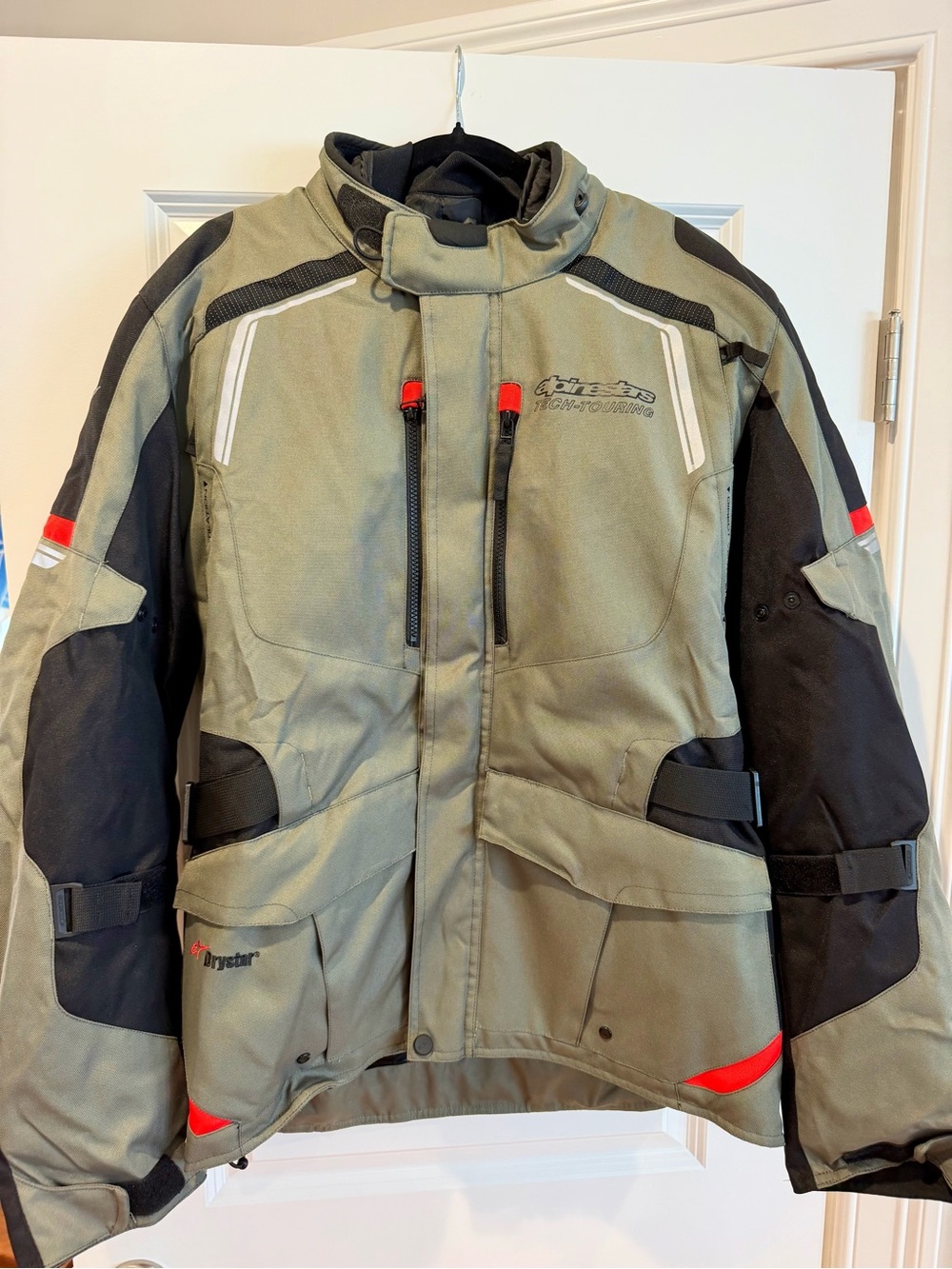 Alpinestars Andes V2 Drystar Motorcycle Touring Jacket Military Green Size 2XL
